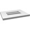 Ekena Millwork Vertical Surface Mount PVC Gable Vent: Functional, w/ 3-1/2"W x 1"P Standard Frame, 16"W x 12"H GVPVE16X1201SF - alternate 4